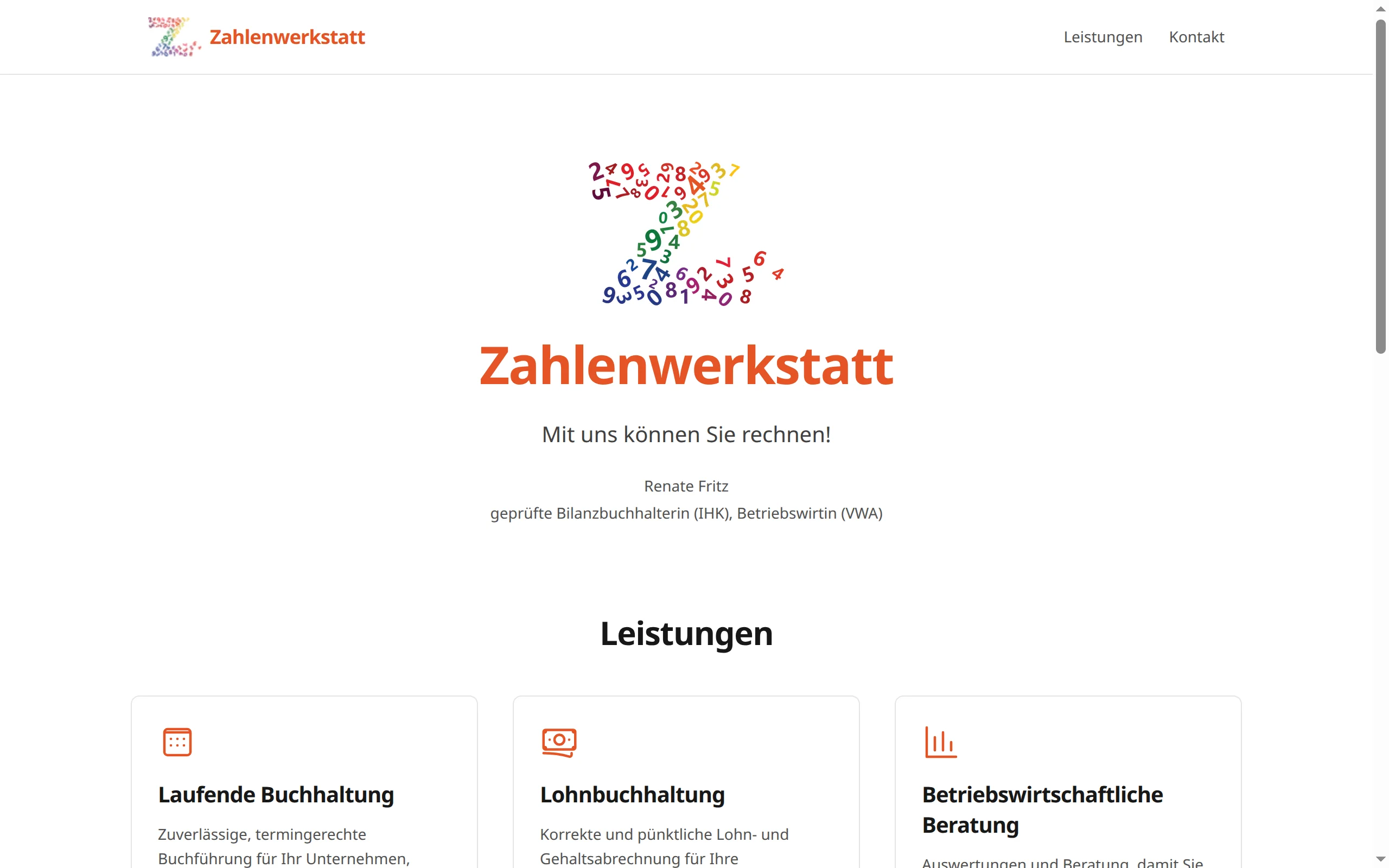 Screenshot Zahlenwerkstatt
